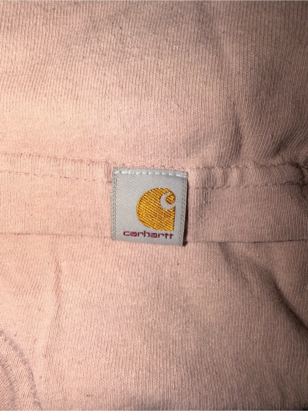 Carhartt Pocket Tee in Pale Pink with Black Logo - Picture 4 of 5